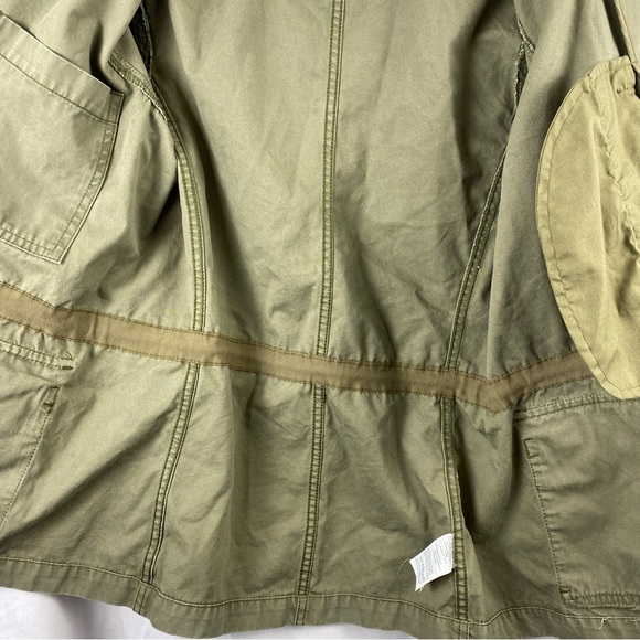 Madewell Passage Utility Cargo Olive Green Military Full Zip Up Jacket Small - Picture 10 of 16